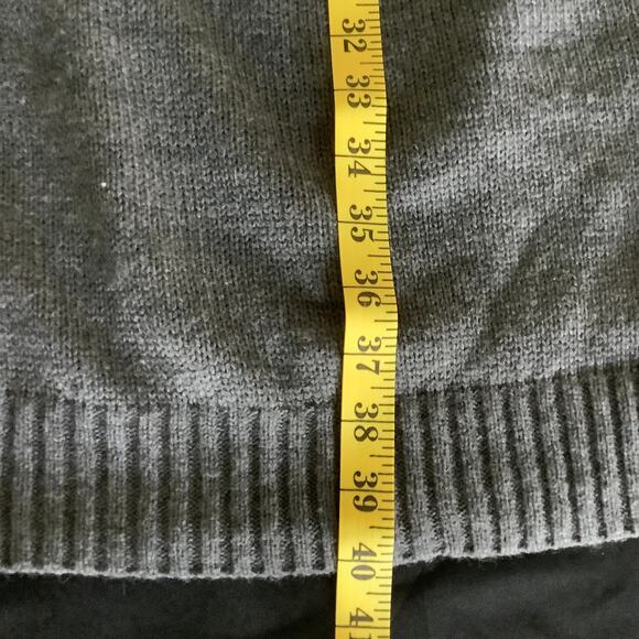 Lane Bryant Fair Isle Heather Gray L/S Mock Turtleneck Sweater Dress 14/16 NWOT - Picture 11 of 11